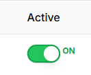 Activate extension toggle